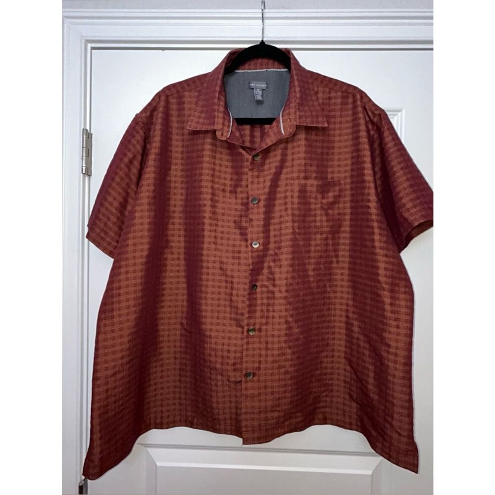 Van Heusen Button Front Short Sleeve Shirt